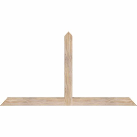 Ekena Millwork Portland Smooth Timber Gable Bracket, Douglas Fir, 60"W x 32"H x 1 1/2"D x 3 1/2"F, 13/12 Pitch GBW060X32X0204POR00SDF